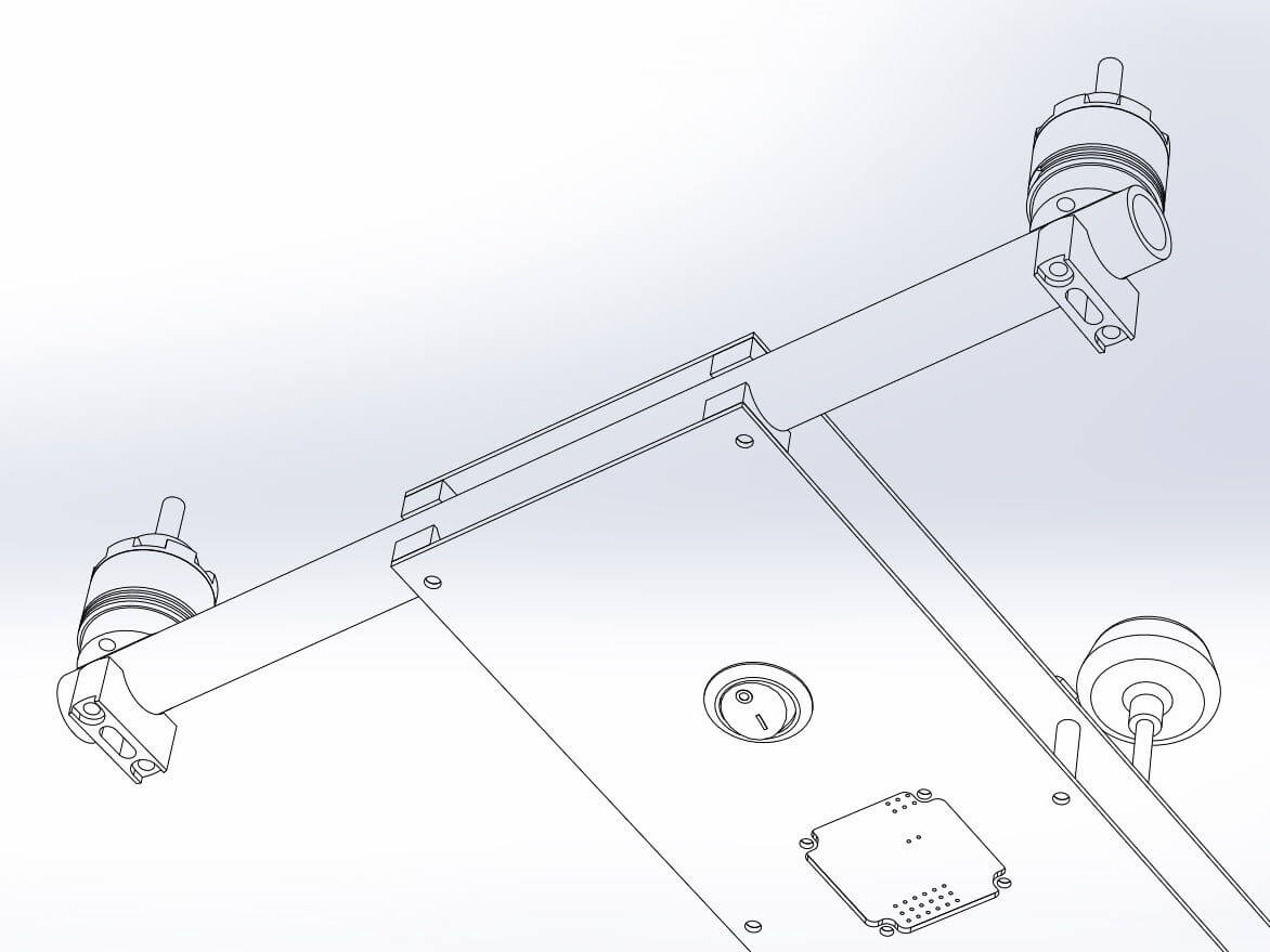 Frame CAD view underside